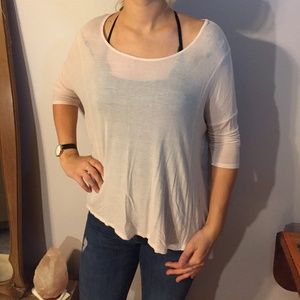 Light Pink Off Shoulder Top